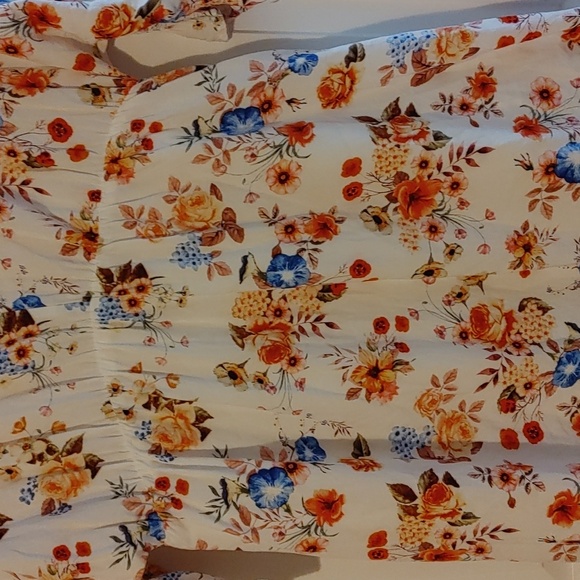 NWOT Floral V-Neck Dress Women's Small Anthro Inspired - Picture 3 of 7